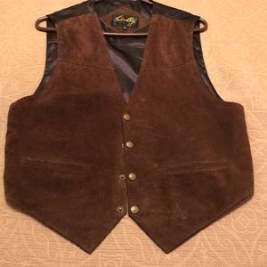 Scully Men’s Boar Suede Snap Front Vest